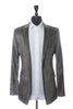 Dolce & Gabbana Grey Velvet Peak Lapel Blazer