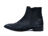 Donald Pliner Signature Black Side Zip Chelsea Boots