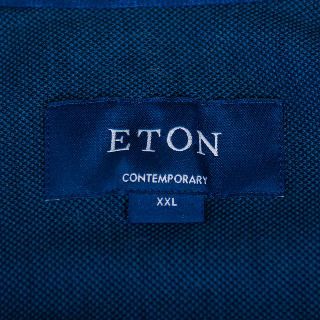 Eton Navy Blue Contemporary Fit Jersey Knit Shirt