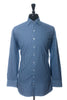 Proper Cloth Navy Blue Gingham Check Non-Iron Supima Cotton Shirt