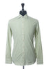 Stenstroms Slim Line Green Striped Luxury Poplin Dress Shirt