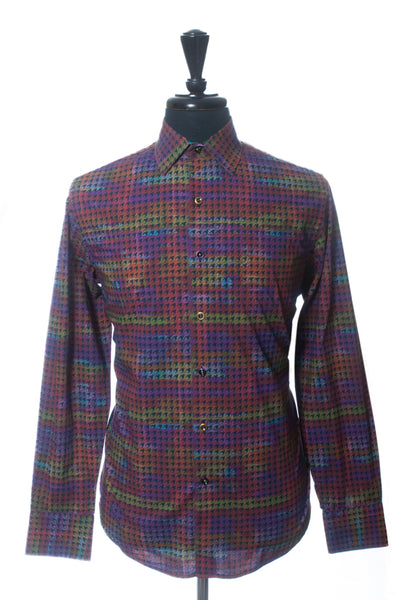 Robert Graham Multi Colored Houndstooth Shirt