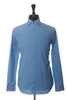 Stenstroms Blue Check Fitted Body Dress Shirt