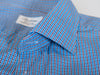 Stenstroms Blue Check Fitted Body Dress Shirt