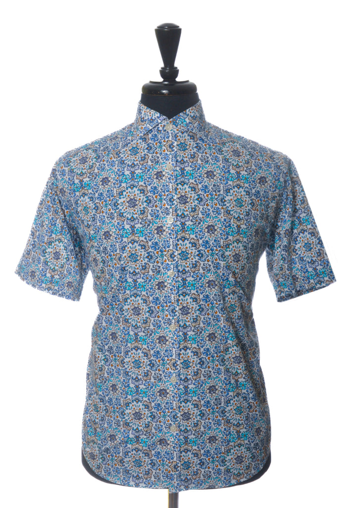 Altemflower Blue Floral Print Shirt