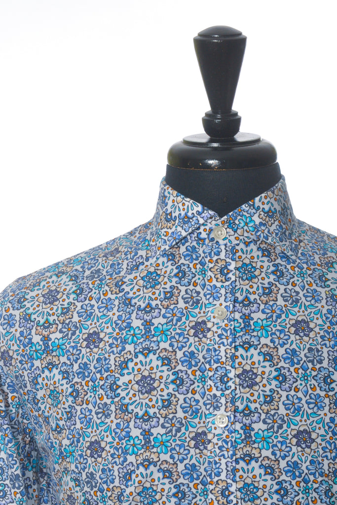 Altemflower Blue Floral Print Shirt