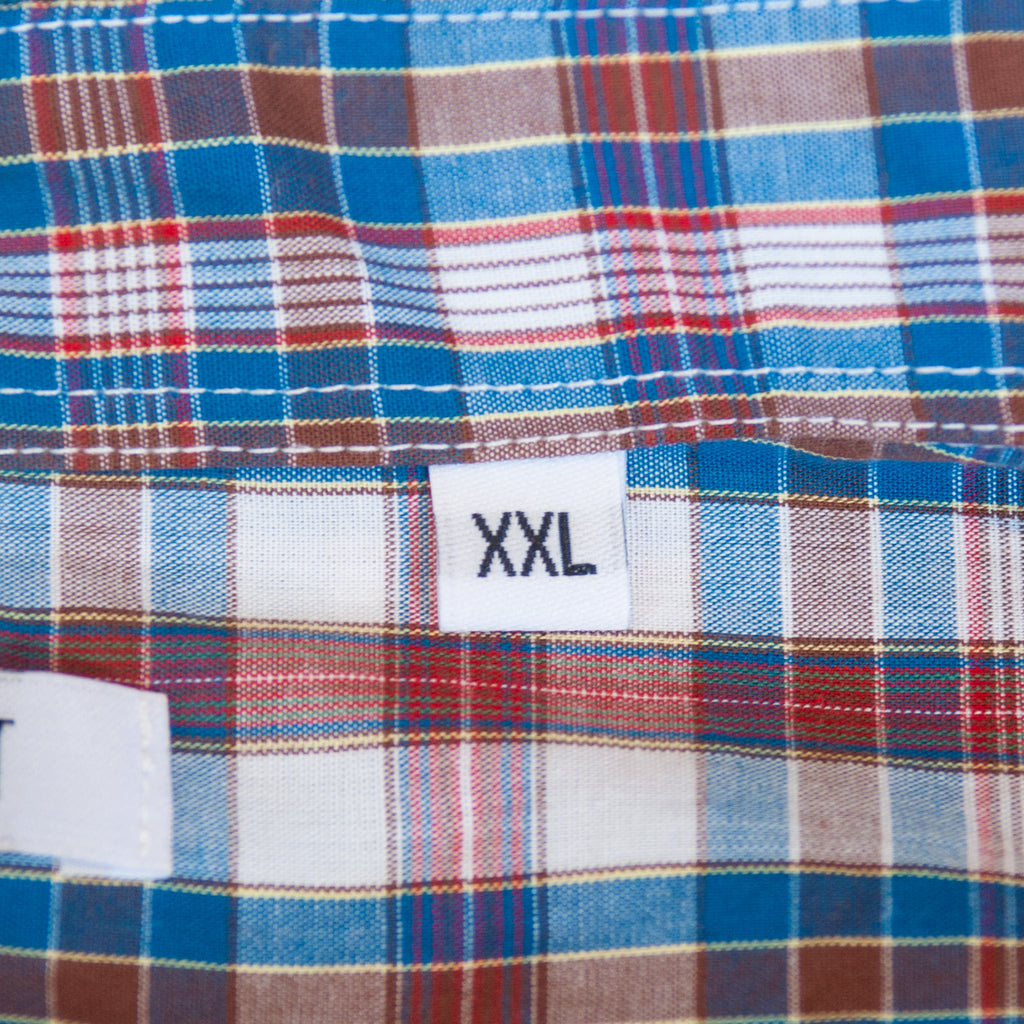 Gustin Brown and Blue Check Button Down Shirt