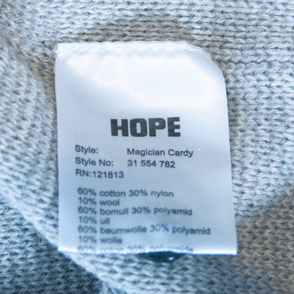 Hope Sweden Grey Magician Cardy Cardigan Sweater