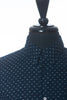 Naked & Famous Navy Blue Kimono Mountains Print Shirt