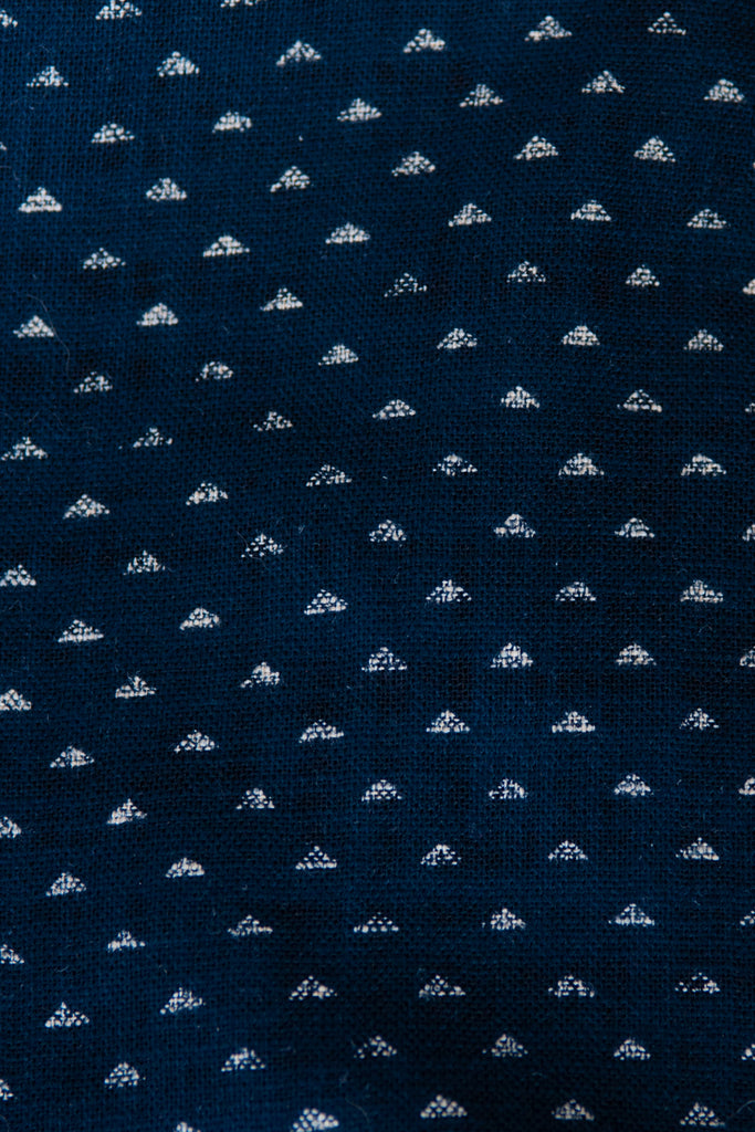 Naked & Famous Navy Blue Kimono Mountains Print Shirt