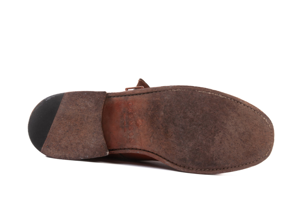 Grenson Light Brown Monk Strap Shoes