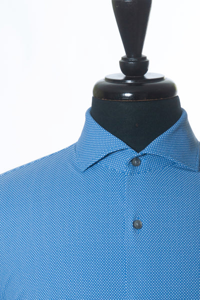 Hugo Boss Jason Blue Birdseye Slim Fit Performance Shirt