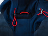 Isaia Napoli Navy Blue Suede Accented Hooded Jacket