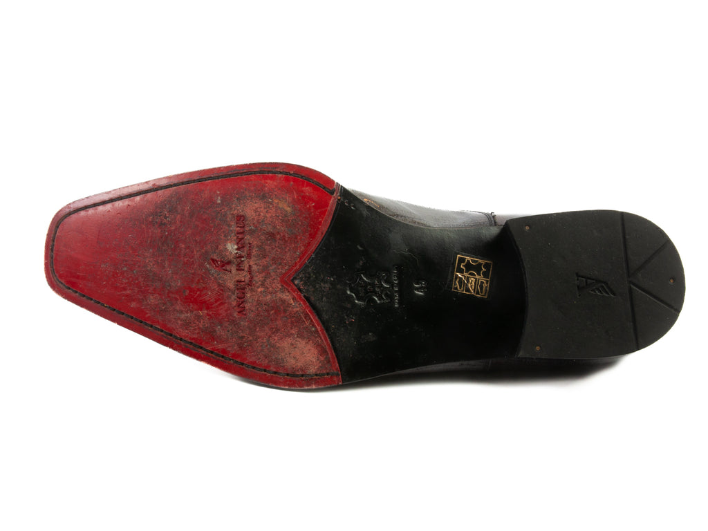 Angel Infantes Grey Printed Slip-ons