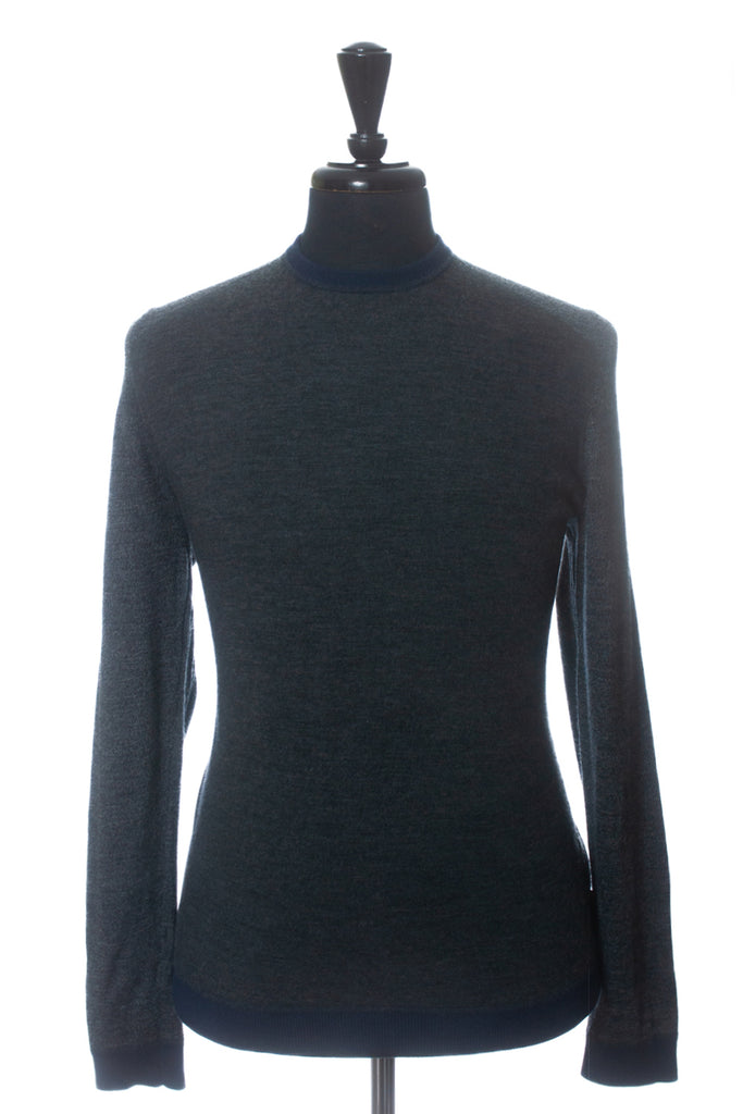 Ted Baker Grey Merino Wool Cambell Crew Neck Sweater