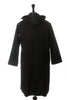 Izzue NWT Black Pleated Cape Coat