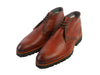 Di Bianco Brown Pebbled Leather Desert Boots