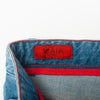Isaia Washed Blue Stretch Cotton Jeans