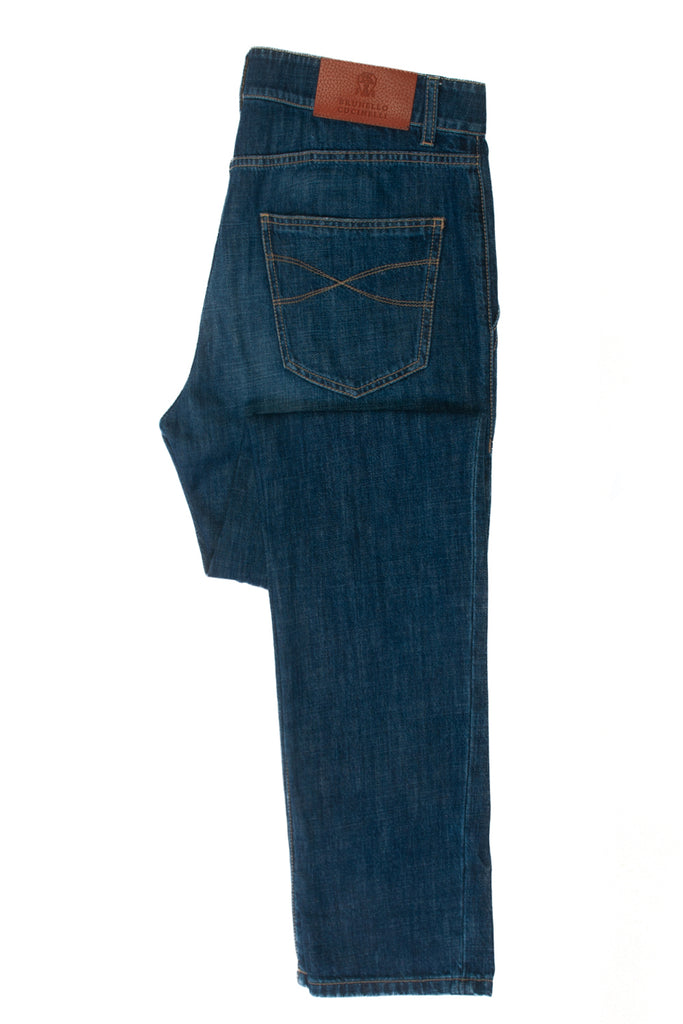 Brunello Cucinelli Blue Leisure Fit Jeans