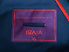 Isaia Navy Blue 15.5 Microns Aquaspider Wool Double Breasted Suit