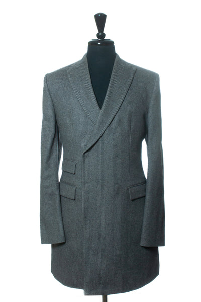 Ports 1961 Grey Check Cashmere Overcoat