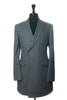 Ports 1961 Grey Check Cashmere Overcoat