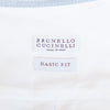 Brunello Cucinelli White Basic Fit Spread Collar Shirt