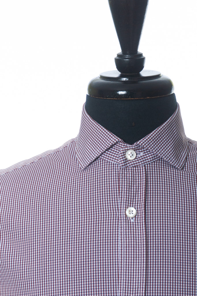 ZZegna Brown Check Soft Touch Dress Shirt