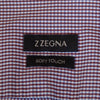 ZZegna Brown Check Soft Touch Dress Shirt