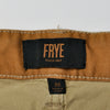 Frye Distressed Light Brown Dean Slim Fit Corduroy Pants