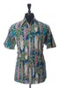 Reyn Spooner Green Surf Print Short Sleeve Shirt