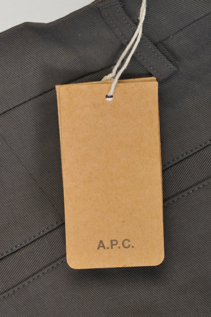 A.P.C. Grey Raphael Pants at Luxmrkt Mens Wear Luxury Consignment Edmonton luxmrkt.ca luxmrkt.com