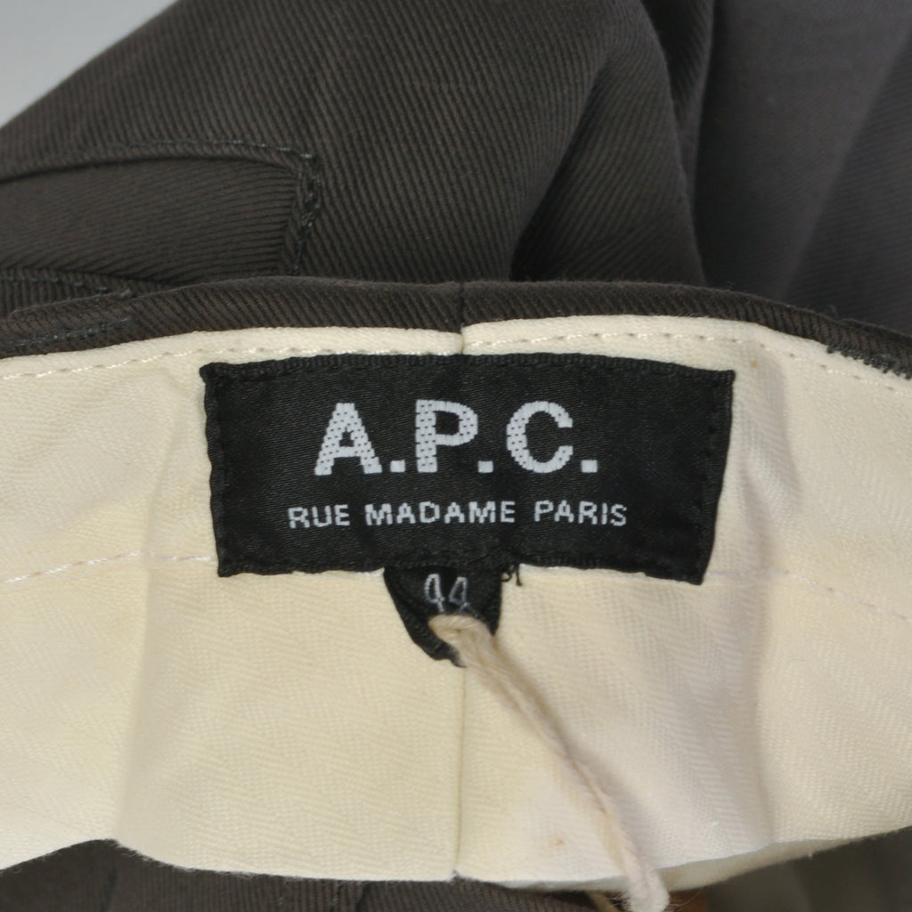 A.P.C. Grey Raphael Pants at Luxmrkt Mens Wear Luxury Consignment Edmonton luxmrkt.ca luxmrkt.com