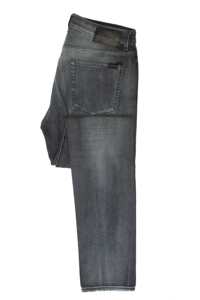 7 For All Mankind Distressed Black Paxton Jeans