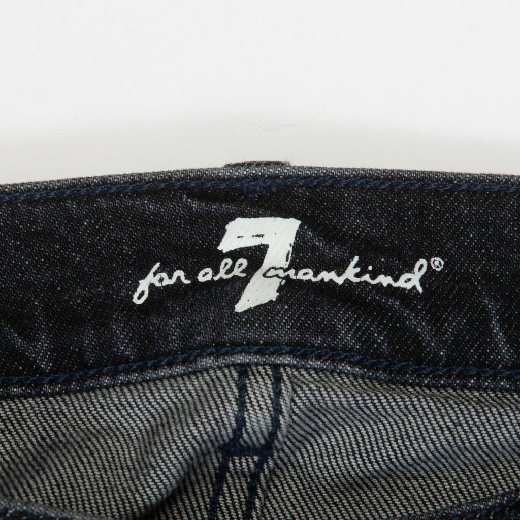 7 For All Mankind Distressed Black Paxton Jeans