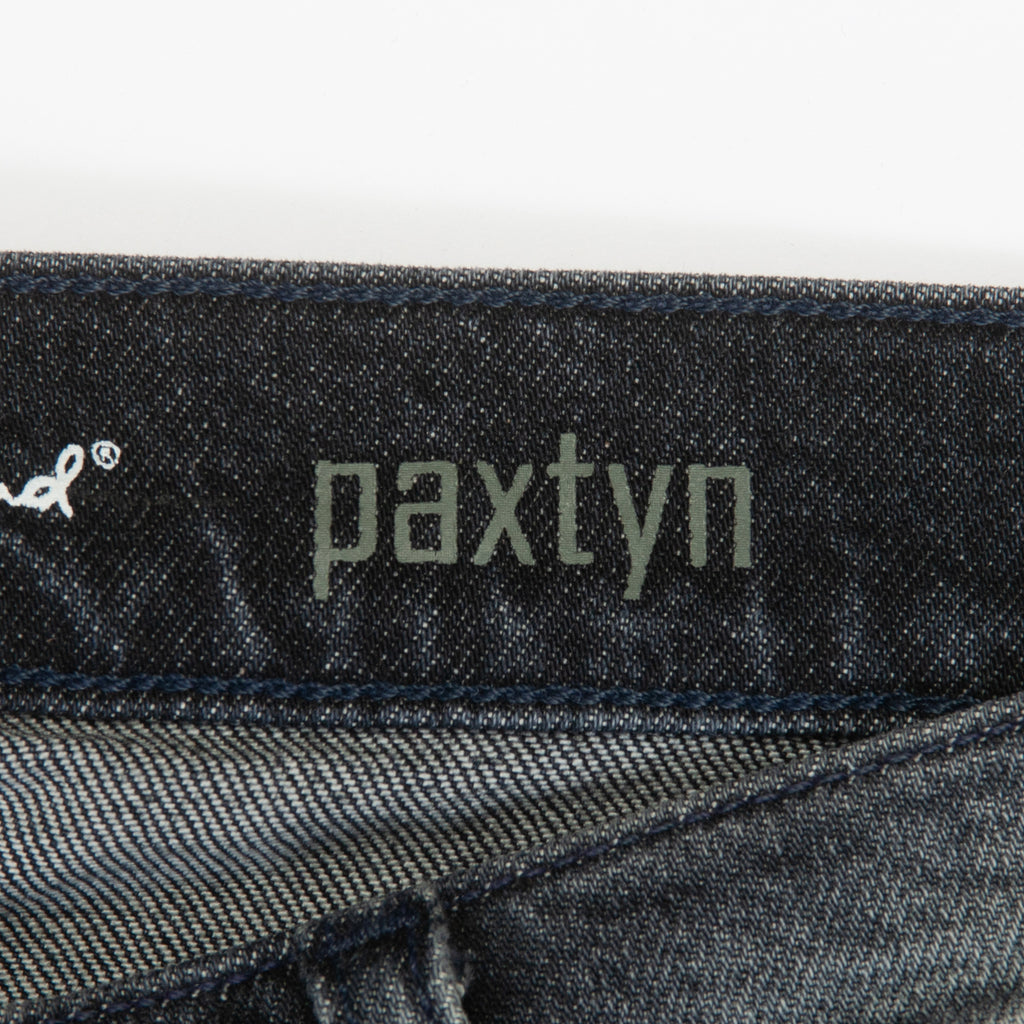 7 For All Mankind Distressed Black Paxton Jeans