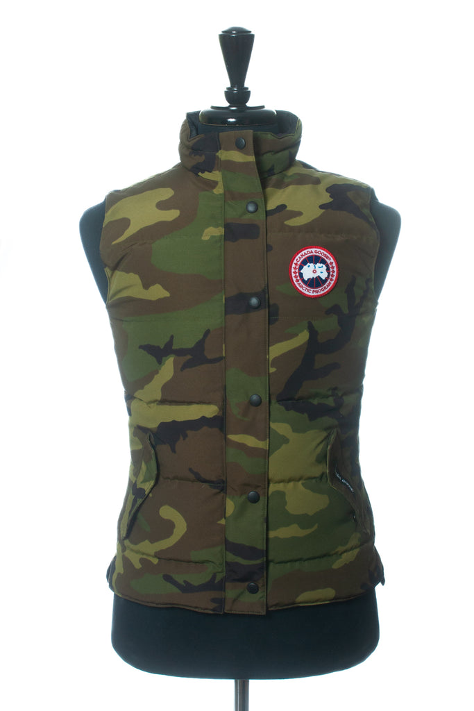 Canada Goose Green Camo Freestyle Down Vest