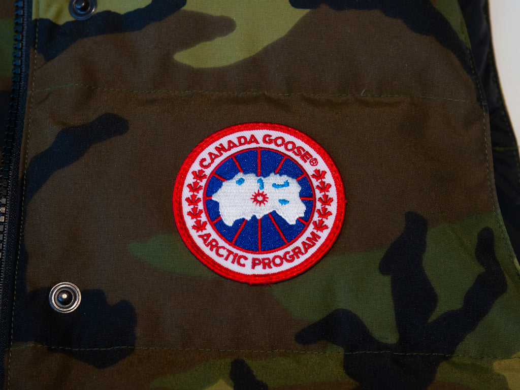 Canada Goose Green Camo Freestyle Down Vest