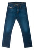 Diesel Blue D-Viker Straight Button Fly Jeans