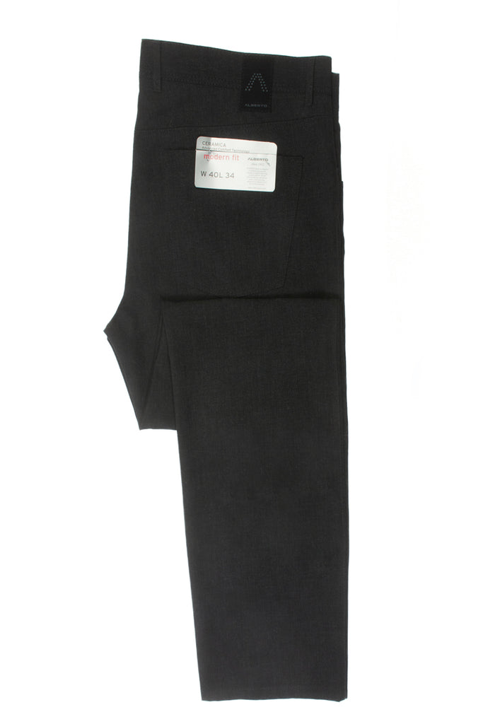 Alberto NWT Charcoal Grey Stone Modern Fit Ceramica Pants