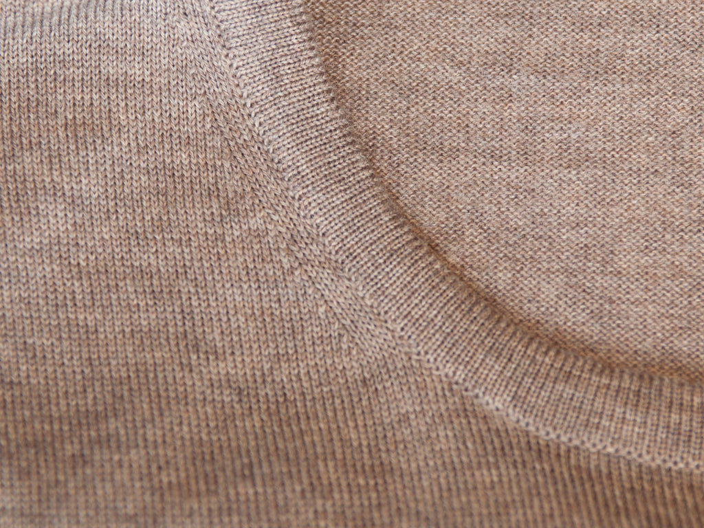 Emanuel Berg Brown Merino Wool Crew Neck Sweater