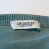 Crossley Green Cotton Cashmere Blend Crew Neck Sweater