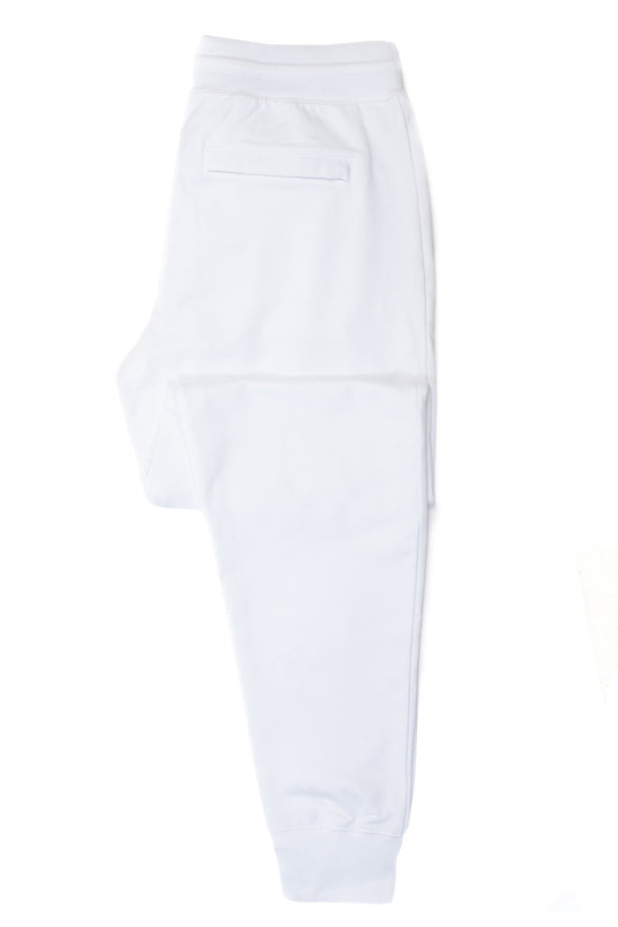 Patrick Assaraf White Pima Cotton Joggers