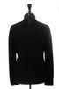 Patrick Assaraf Black Heavy Merino Full Zip Cardigan Sweater