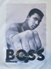 Hugo Boss White Mohammed Ali Print T-Goat T-Shirt