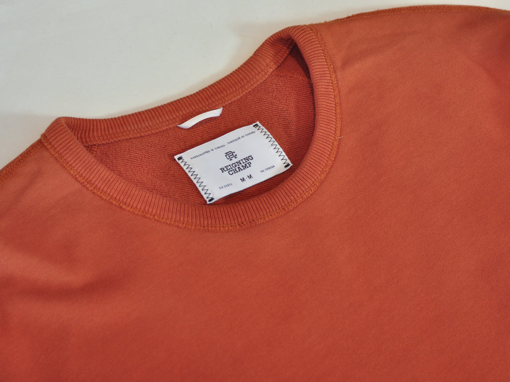 Reigning Champ Burnt Orange Sweatshirt