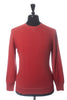Brunello Cucinelli Red Cashmere Blend Cashmere Blend Crew Neck Sweater