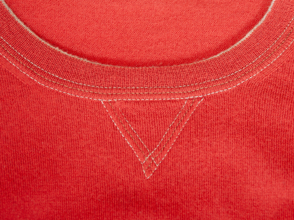 Brunello Cucinelli Red Cashmere Blend Cashmere Blend Crew Neck Sweater