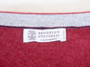 Brunello Cucinelli Raspberry Red Pure Cashmere Crew Neck Sweater