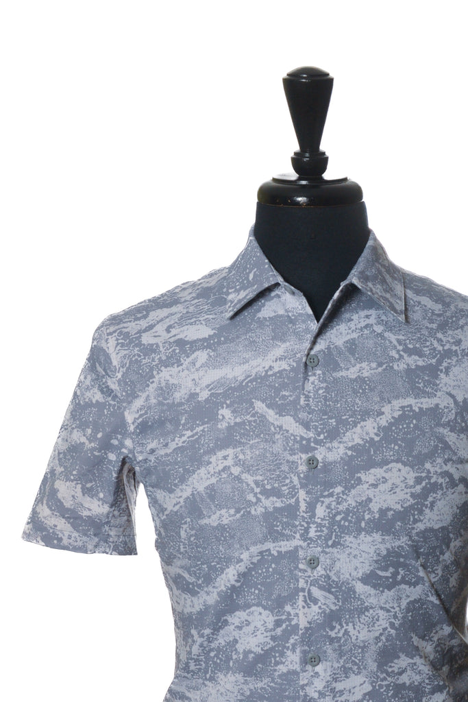 Lululemon Grey Print Short Sleeve Shirt